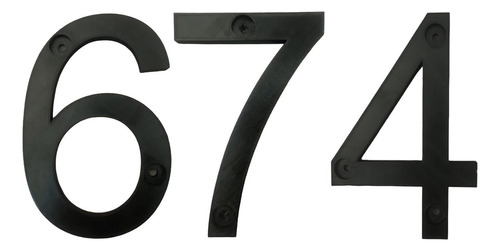 3d Números Para Casas, Mxgnb-674, Número 674, 17.7cm Altura,