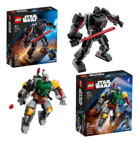 Lego 75368 Soldado De Darth Vader 76369 Mech De Boba Fett