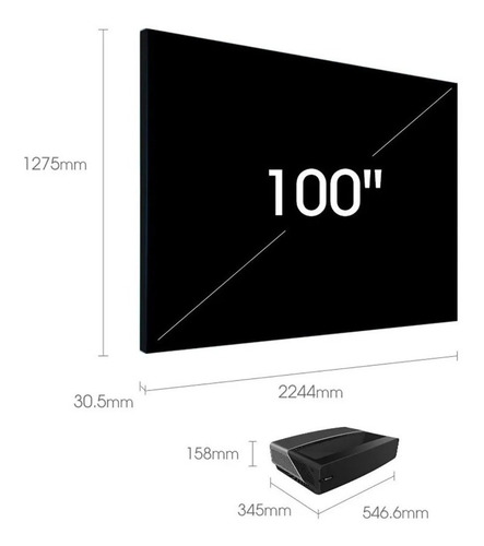 Imagen 4 de 9 de Televisor Láser Smart De 100 Pulgadas 4k Android Tv Hisense