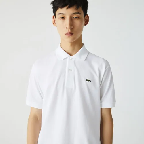 Chomba lacoste online blanca hombre
