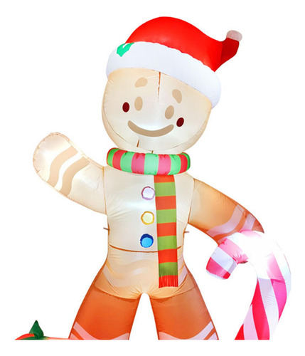 Inflables Navideños, Hombre De Pan De Jengibre, Luces Led,