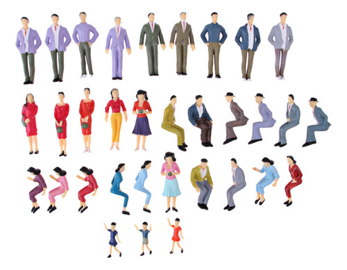 1:25 Building Layout Model People Ho Pintada Pasajeros