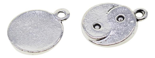 30 Pçs Tibetano Prata Yin Yang Tai Chi Taiji Zen Mini