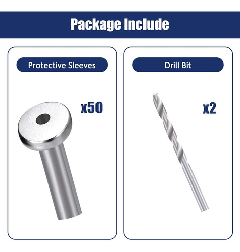 Juego De 20 Pares De Barandillas De Cable Tensor Quicklock50