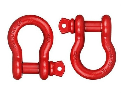Imagen 3 de 5 de Grilletes De Arrastre Tiron 3/4 Jeep Wrangler Rubicon Rojo