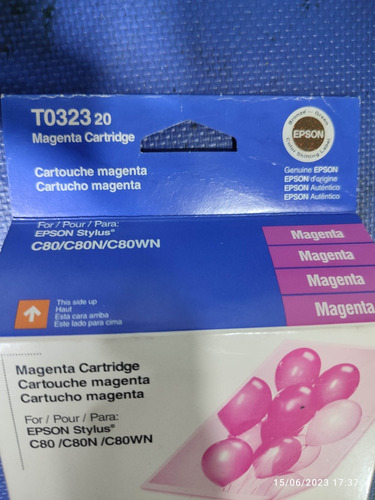 Cartucho De Tinta Epson T032320 Magenta Stylus C80 C80n C80w