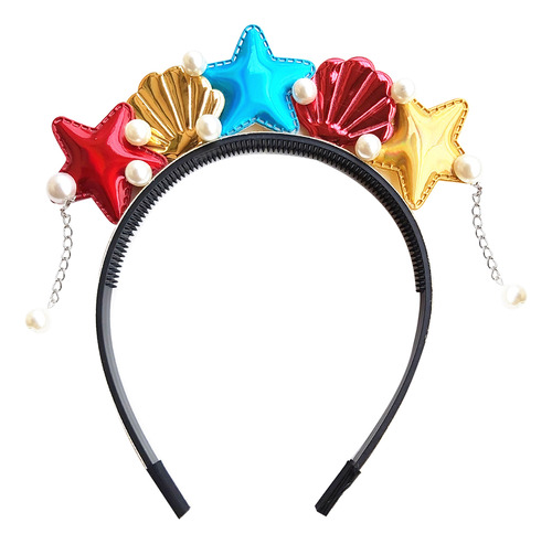 Diadema Con Temática De Sirena Y Estrella Marina Para Niños