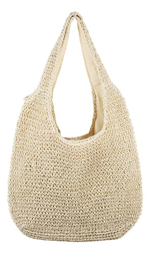 Kuang! Bolso Grande De Playa De Ratán De Paja Para Mujer, Bo