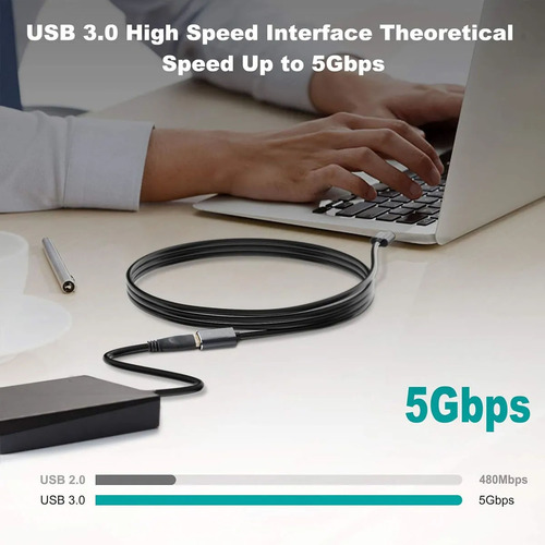 Gitifo F30165-b Cable Adaptador De Discos Duros Externo De Usb 3.0 Macho A Hembra S a t a 1 Metros , Compatible con Windows 2000/2003 / XP / Vista / Windows 7 / Windows 10 SP1, Linux, iOS y otros disp