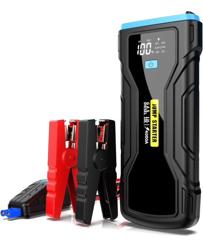 Arrancador De Batería De Coche, 4000a 28000mah Arrancador