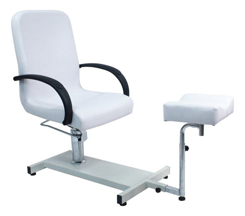 Silla Hidráulica Para Pedicure Spa Incluye Banco Y Deposito Color Blanco Forma De La Base Rectangular Tipo De Respaldo Rectangular