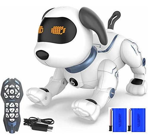 Perro Robotico De Control Remoto Color Gris Para Niños