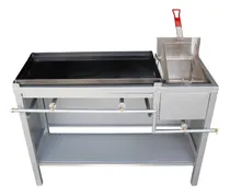 Comprar Freidora Con Plancha 80x40 Se Convierte En Estufa Cocinas Aluminio