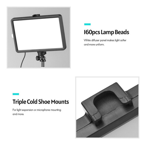 Lâmpada Fotográfica Com Tripé De Preenchimento De Led Light