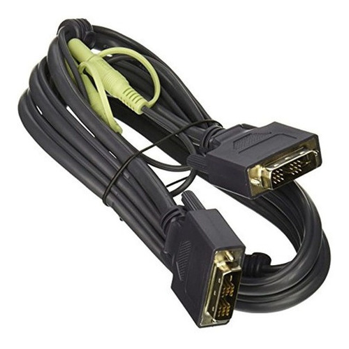 Cable De Video Iogear Dvi-d Con Conectores De Audio De 3.5 M