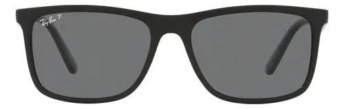 Oculos De Sol Ray-ban Rb4373l Retangular Cinza Polarizado Full Rim