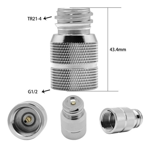 Adaptador De Cilindro De Co2 Para Rosca Macho Tr21-4 A /2 Ty