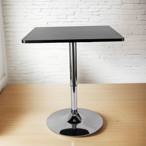 Mesa Comedor De Altura Regulable Cuadrada 60 Cm Color Blanco