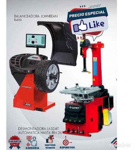 Imagen 1 de 2 de Combo Balanceadora + Desmontadora Hasta Rin 26 Nueva
