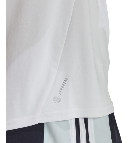 Imagen 4 de 6 de Remera adidas Run It Blanca De Mujer