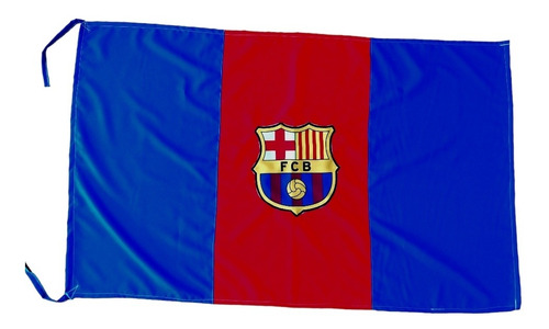 Bandera De Barcelona F. C. 150x90 Cm, Tel De Buena Calidad 