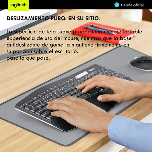 Imagen 3 de 10 de Logitech Desk Mat Studio Series, Alfombrilla De Escritorio