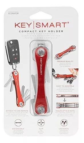 LLAVERO KEYSMART ORIGINAL- ORGANIZADOR DE LLAVES ALUMINIO RED