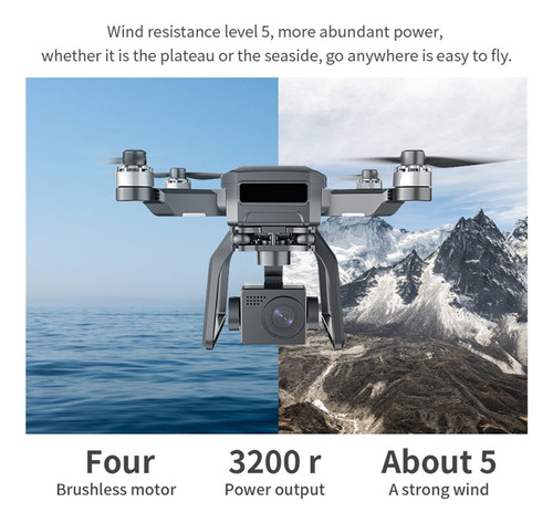 F7 4k Pro Gps Drone Con Wifi Fpv Hd Cámara De 3 Ejes Gimbal