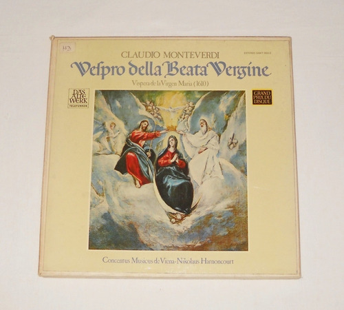 Monteverdi Vespro Della Beata Vergine Harnoncourt Box 2lp