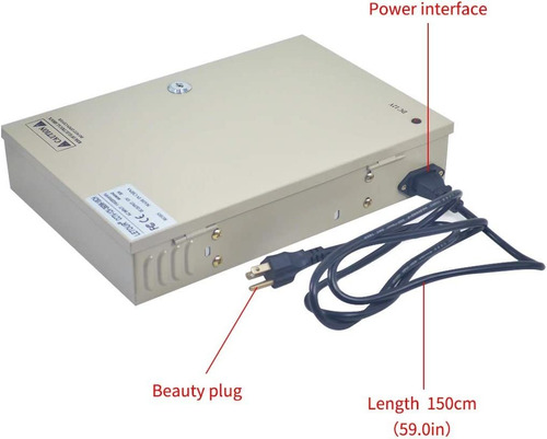 Cctv Power Supply 18ch Channel Port Box, Letour Distributed