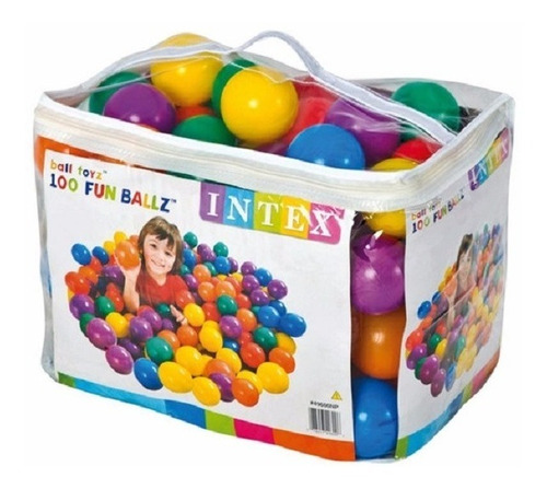 Intex 49600 Pelotas Pelotero Multicolor X 100un My Toys