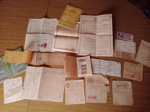 Lote Papeleria Bancaria Antigua Cheque Lib.ahorro Postal Etc (Usado)