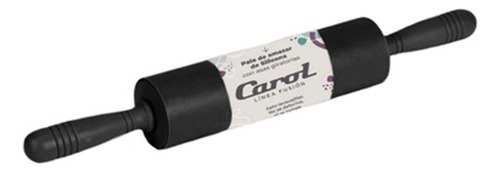 Palo De Amasar Giratorio De Silicona Carol Negro Gris