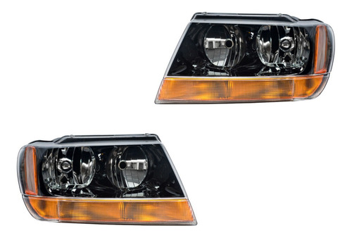 Par Faros (de Calidad) Jeep Grand Cherokee 99-04 Depo