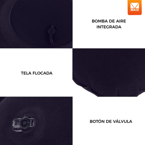 Almohada Cuello Inflable Cojin Cervical Viaje Relajante