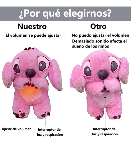 Stitch Que Respira Dreams Para Ansiedad Volumen Ajustable