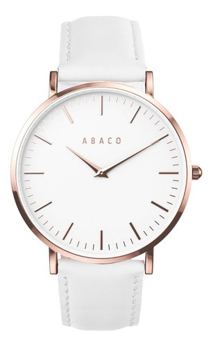 Reloj Mujer Formal Cuero Acero Abaco Elegante