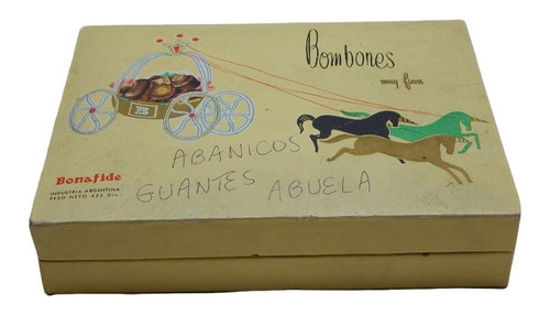 Antigua Caja Vacía De Los Años 60 De Bombones Bonafide.