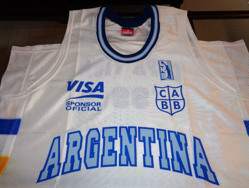 Camiseta Selección Argentina De Básquet Marca Flash Talle Xl (Usado)