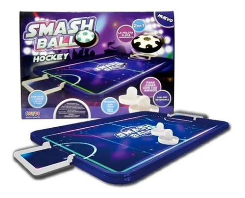 Imagen 3 de 10 de Juego Tejo De Mesa Smash Ball Niños 2 En 1 Football Hockey