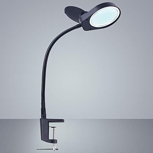 Psiven - Lupa Led Con Lámpara Regulable De Escritorio, Lámp