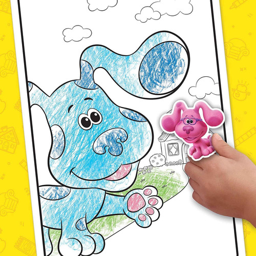 Crayola Blues Pistas Para Colorear Libro Con Pegatinas, Rega