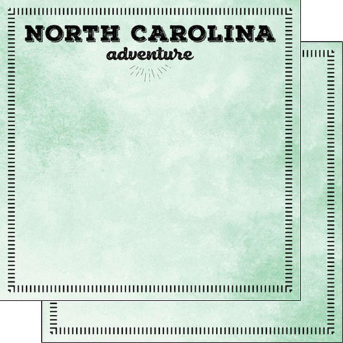 Papel Para Album Recorte 4.7 X 4.7 in Diseño Carolina Norte