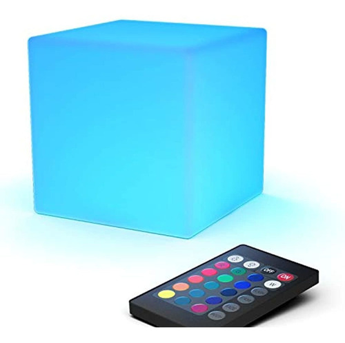 Loftek Cubo De Luz Led, Rgb 16 Colores Con Control Remoto