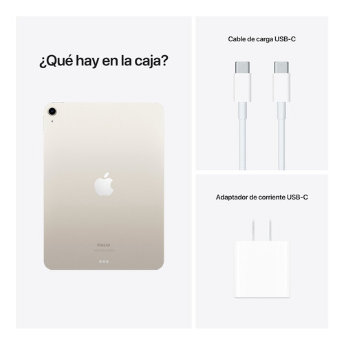 Imagen 10 de 10 de Apple iPad Air (5ª generación) 10.9" Wi-Fi 64 GB Chip M1 - Blanco estelar