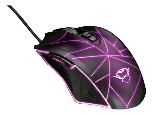 Mouse Gamer Trust Ture GXT 160 Usb iluminação rainbow 4000dpi Cor Preto