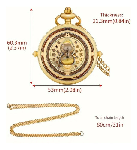 Giratiempo Reloj De Bolsillo Harry Potter