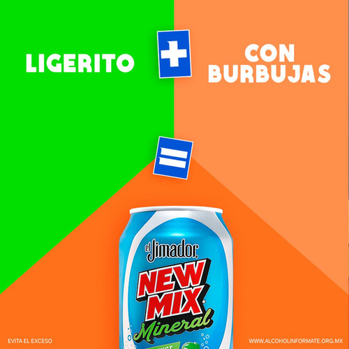Pack De 6 New Mix Mineral Limón Bebida Preparada 473ml
