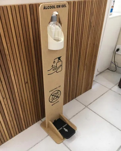 Imagem 2 de 3 de Totem Dispensador De Alcool Gel