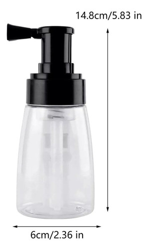 Jk Frasco Spray De Pó Recarregável Com Bomba E Tampa Preta